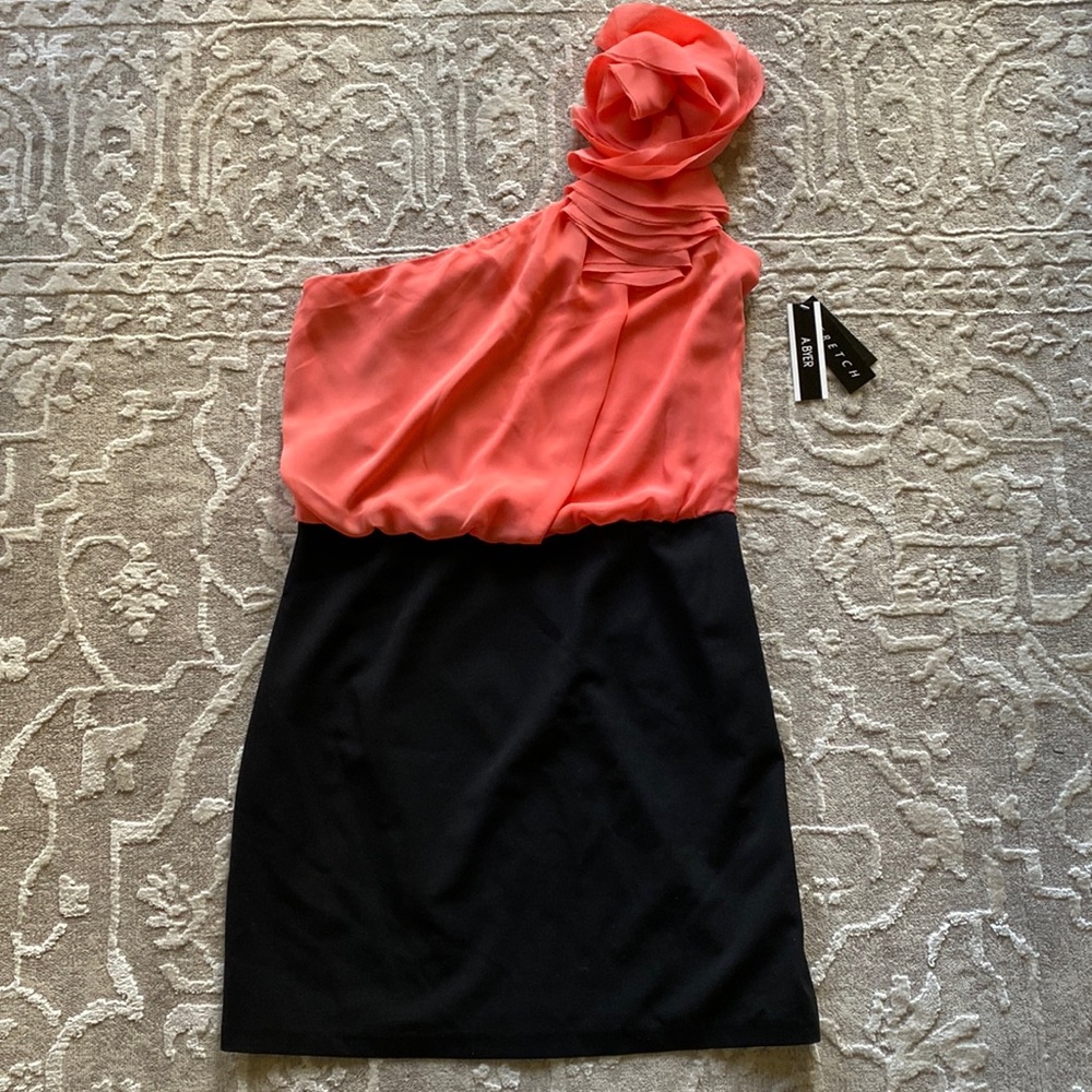 NWT A. Byer One Shoulder Mini Dress